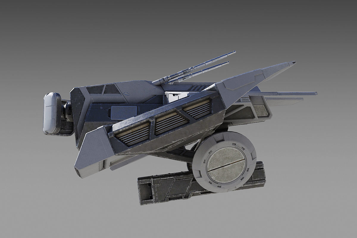 Drone spaceship 3D model_12