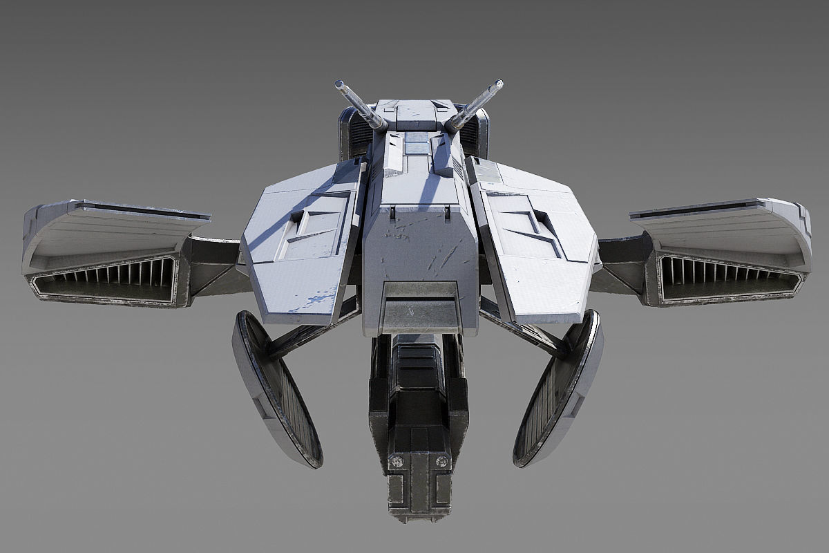 Drone spaceship 3D model_11