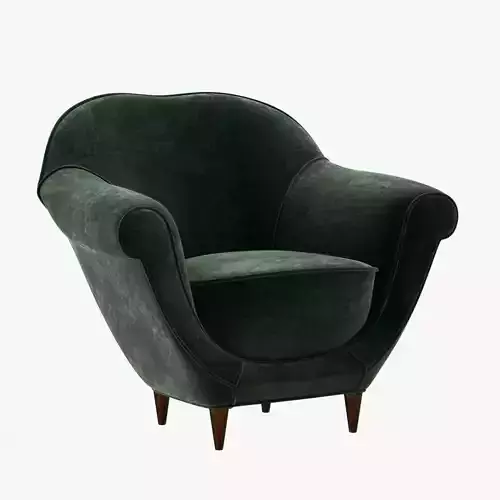 large Italian armchairs by the designer Domenico Parisi 3D model