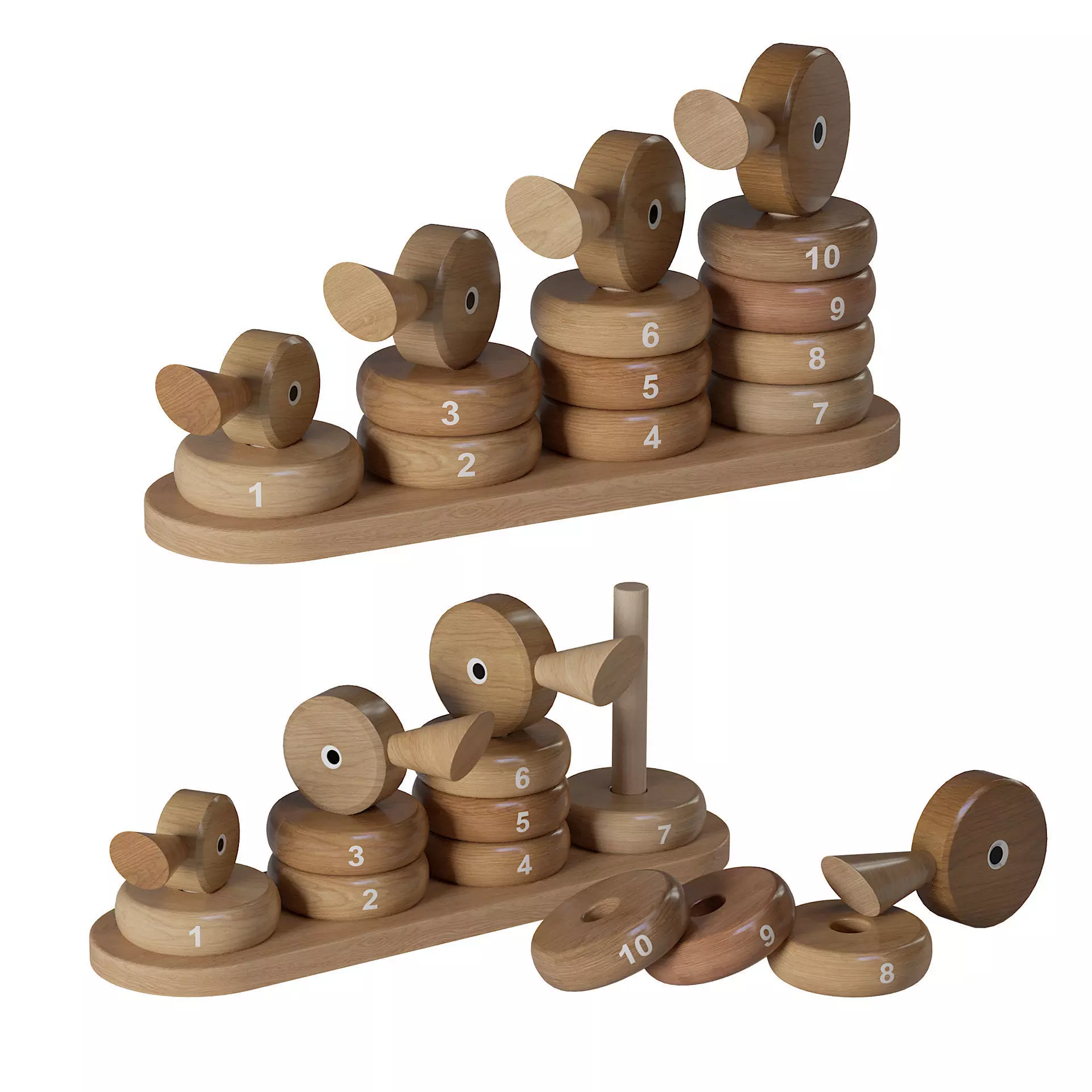 Wooden Toys 03 3D model