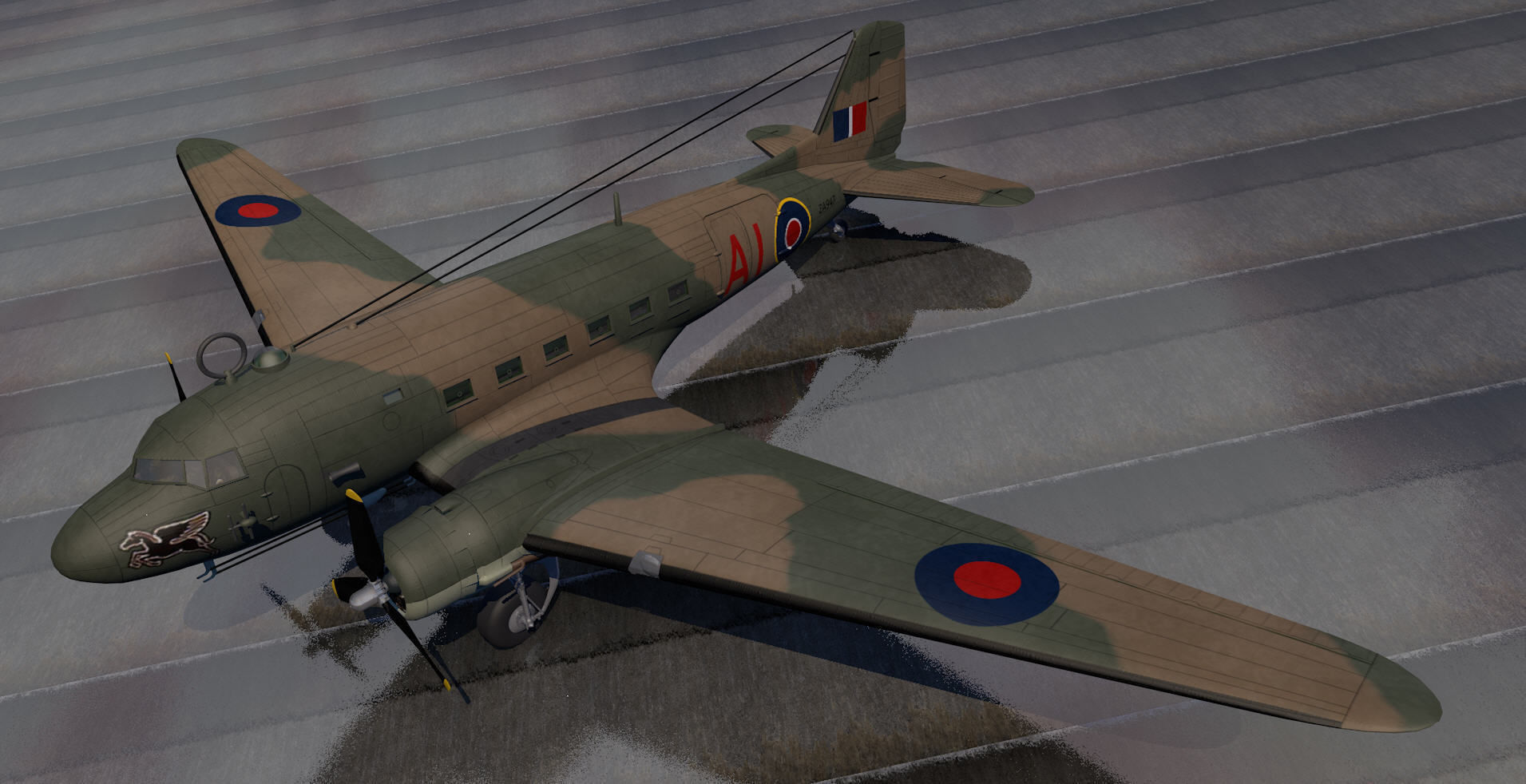 Douglas C-47 Dakota or Skytrain 3D model_1