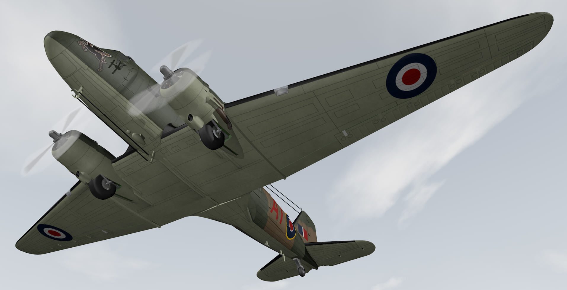 Douglas C-47 Dakota or Skytrain 3D model_11