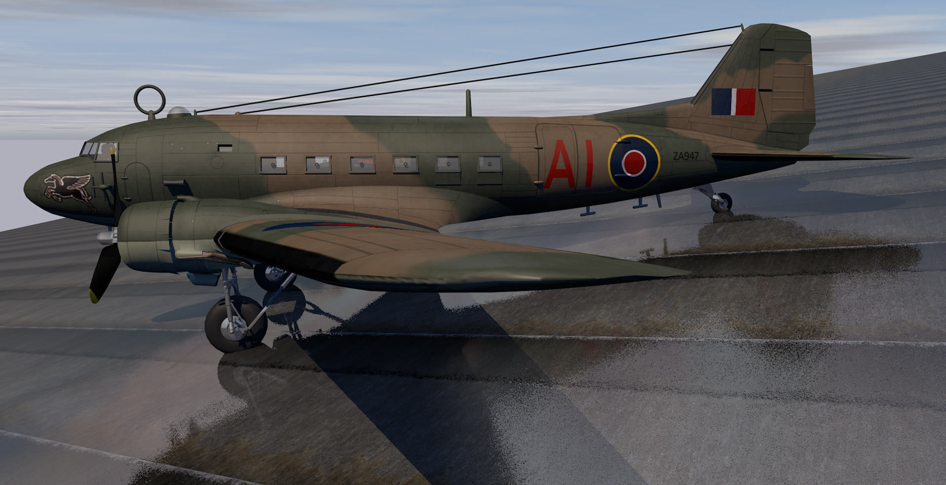 Douglas C-47 Dakota or Skytrain 3D model_7