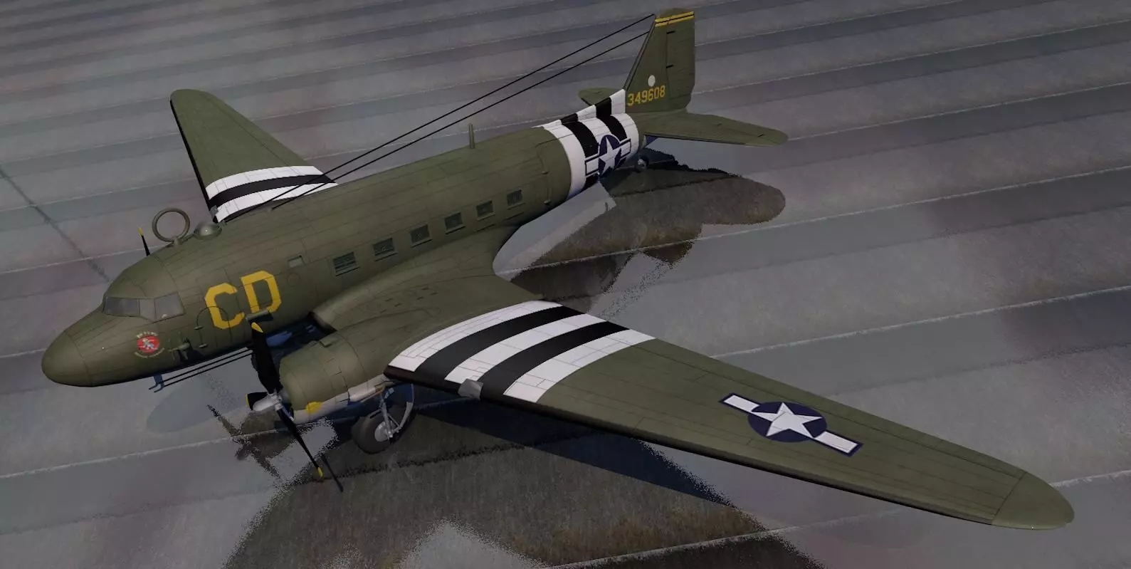 Douglas C-47 Dakota or Skytrain 3D model_0