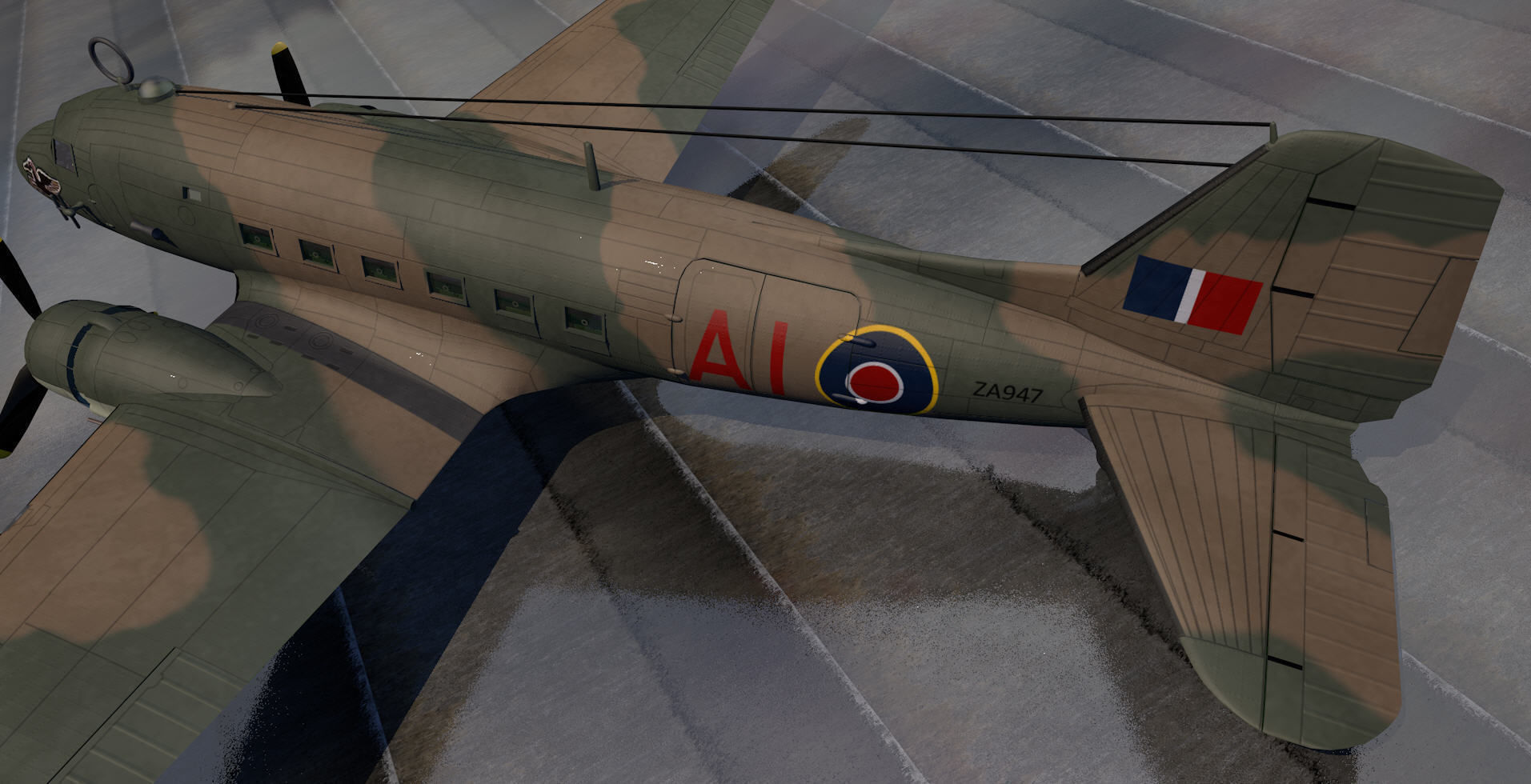Douglas C-47 Dakota or Skytrain 3D model_3