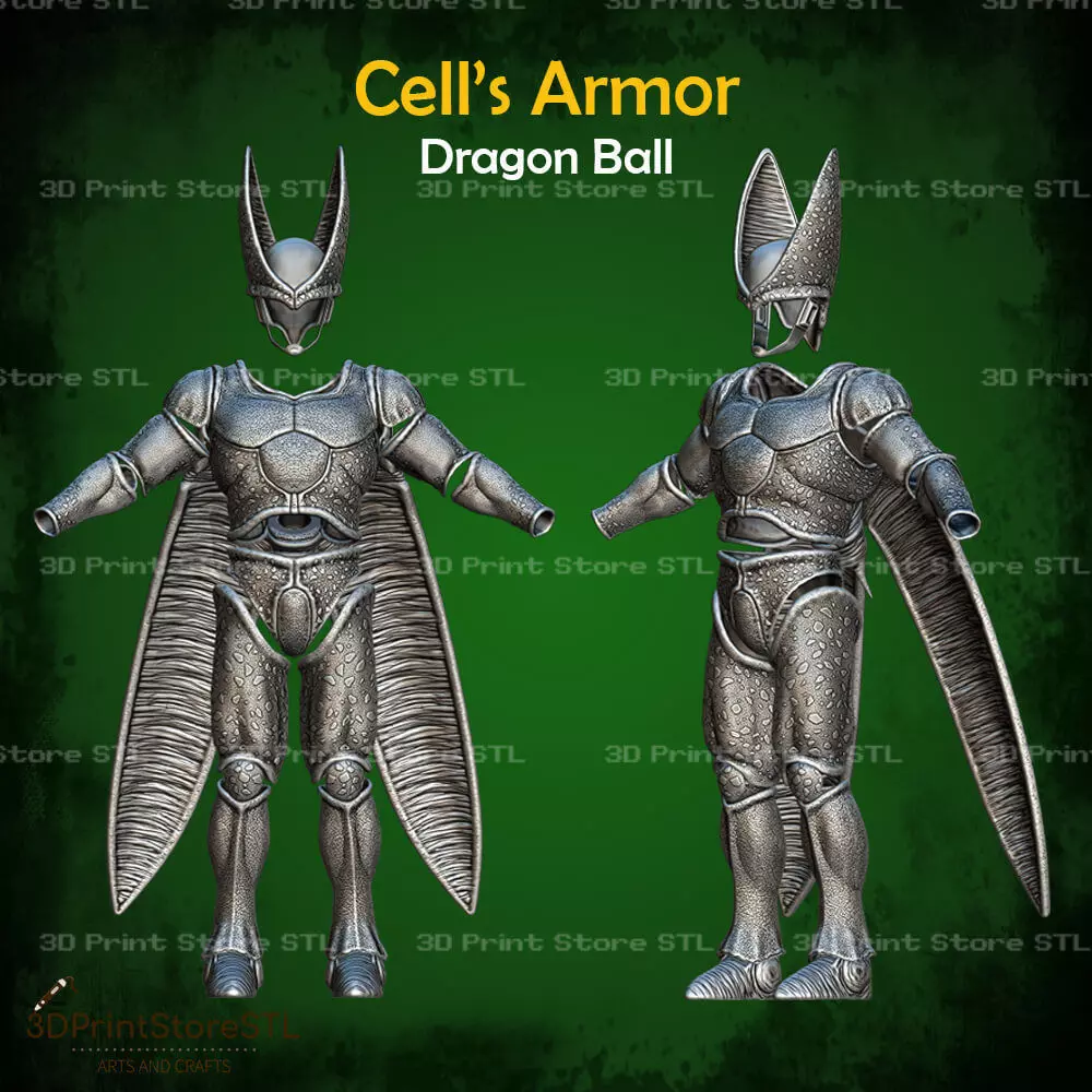 Cell Armor Cosplay Dragon Ball - STL File 3D print model