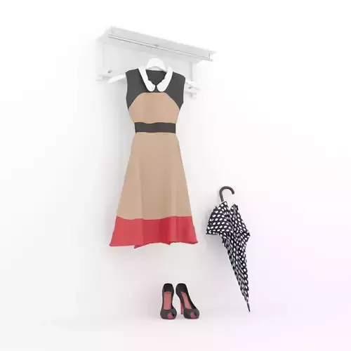 Dress shoes and umbrella