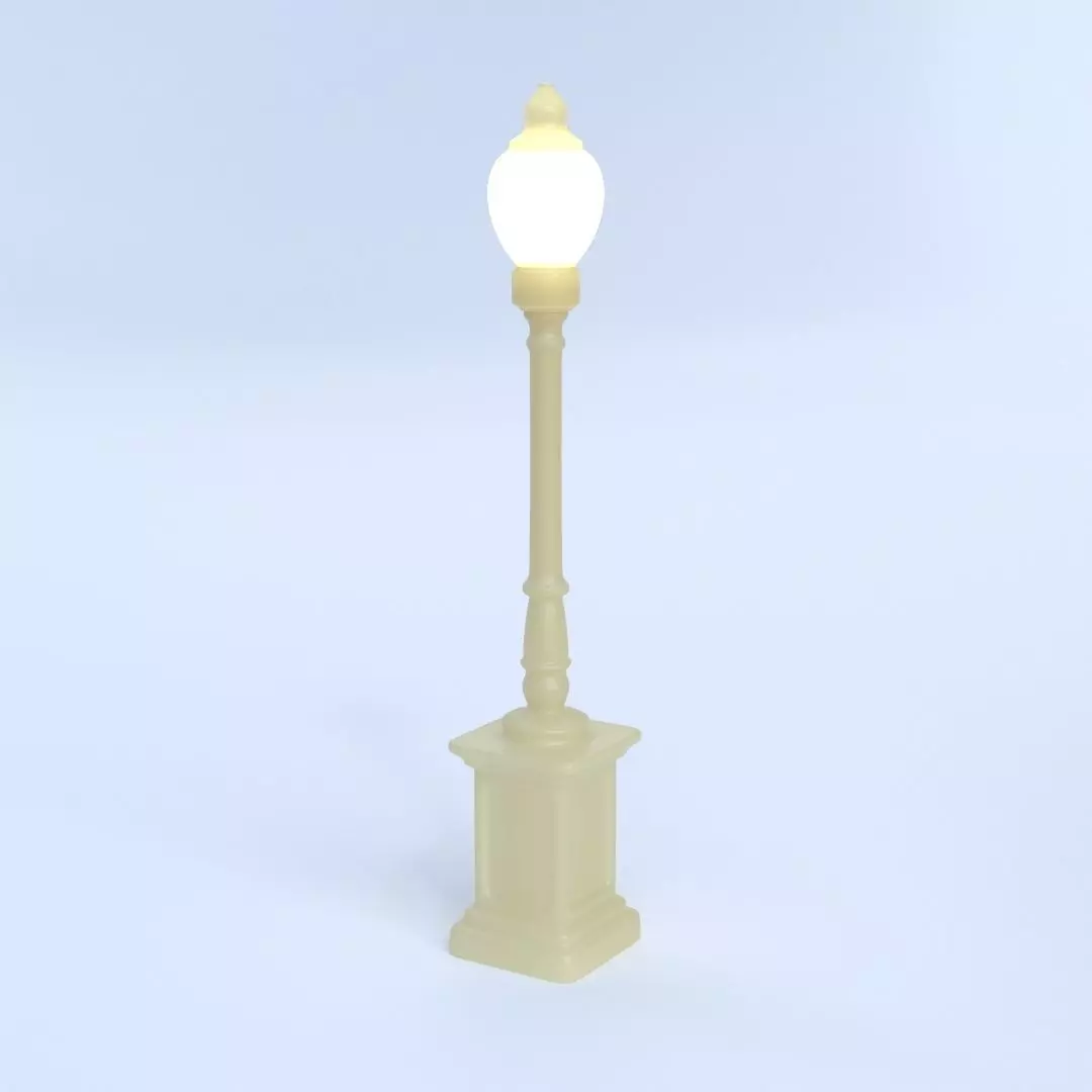 Illuminated street lamp for architecture-props 3D print model