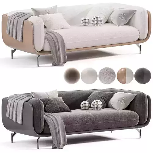 CASSANDRA Sofa By NicolaQuinto Italia Low-poly 3D model