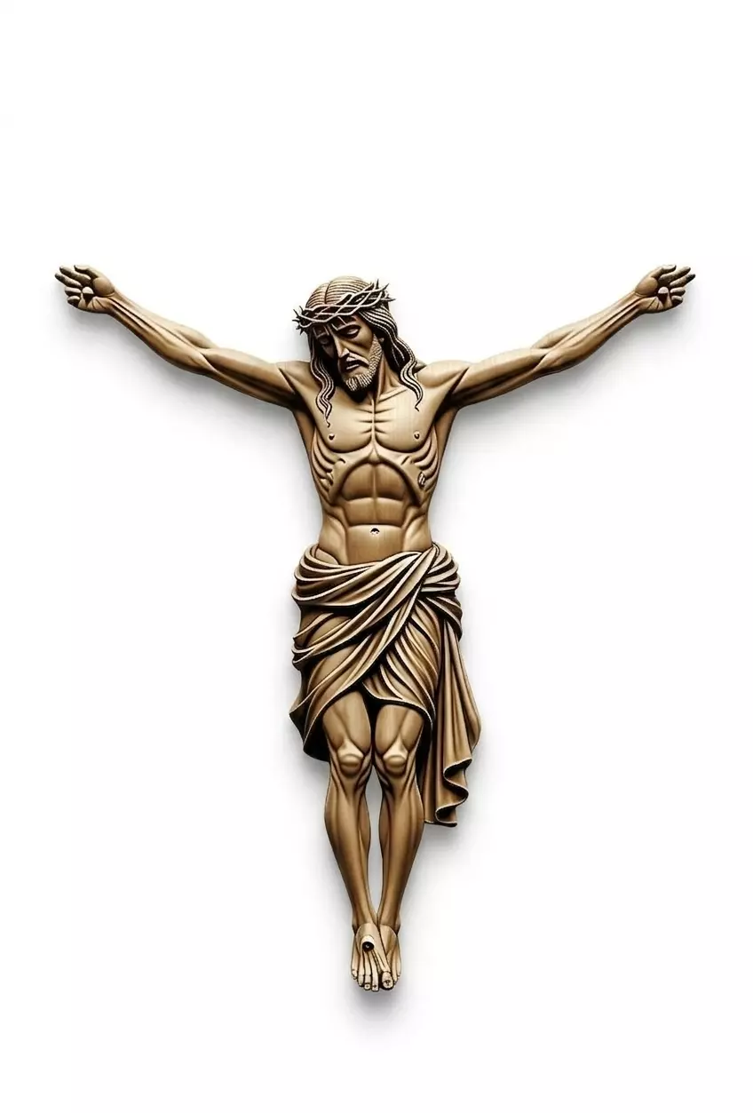 Pendant Religious Pendant Jesus Pendant Cross Pendant 3D print model