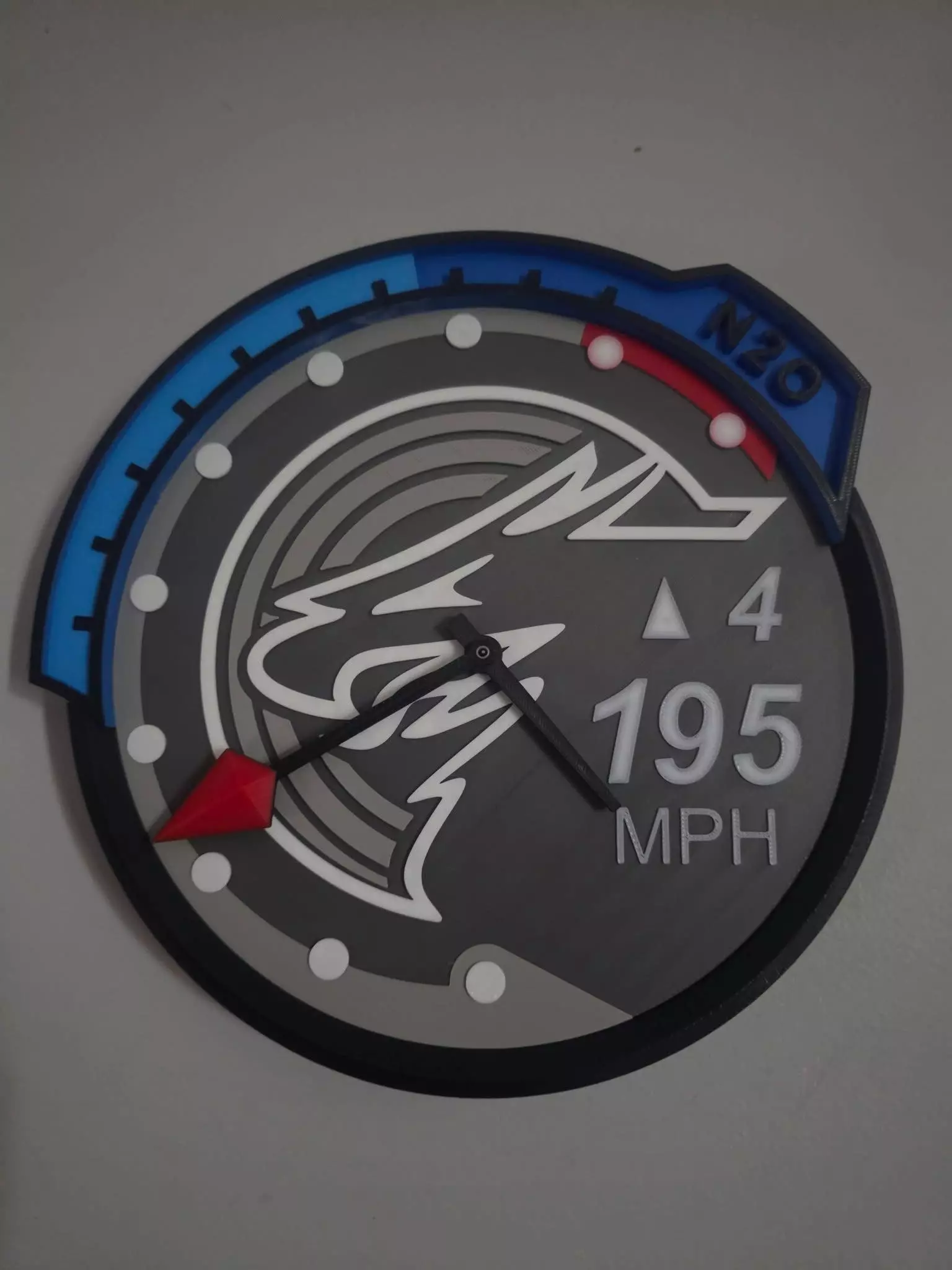 NeedForSpeed U2 Eagle Tachometer Wall Clock 3D Printable STL 3D print model