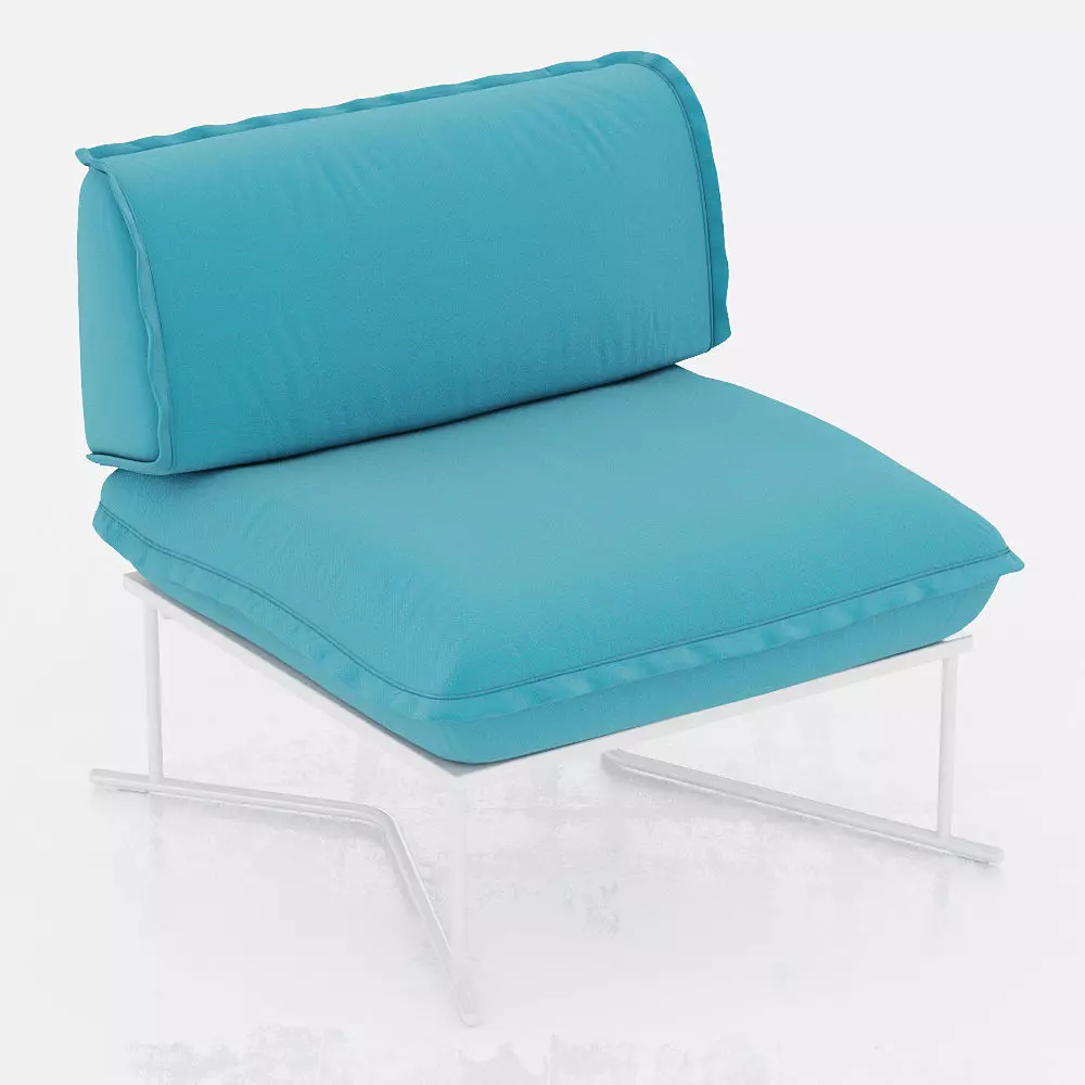 Colorado garden metal chair 3D model