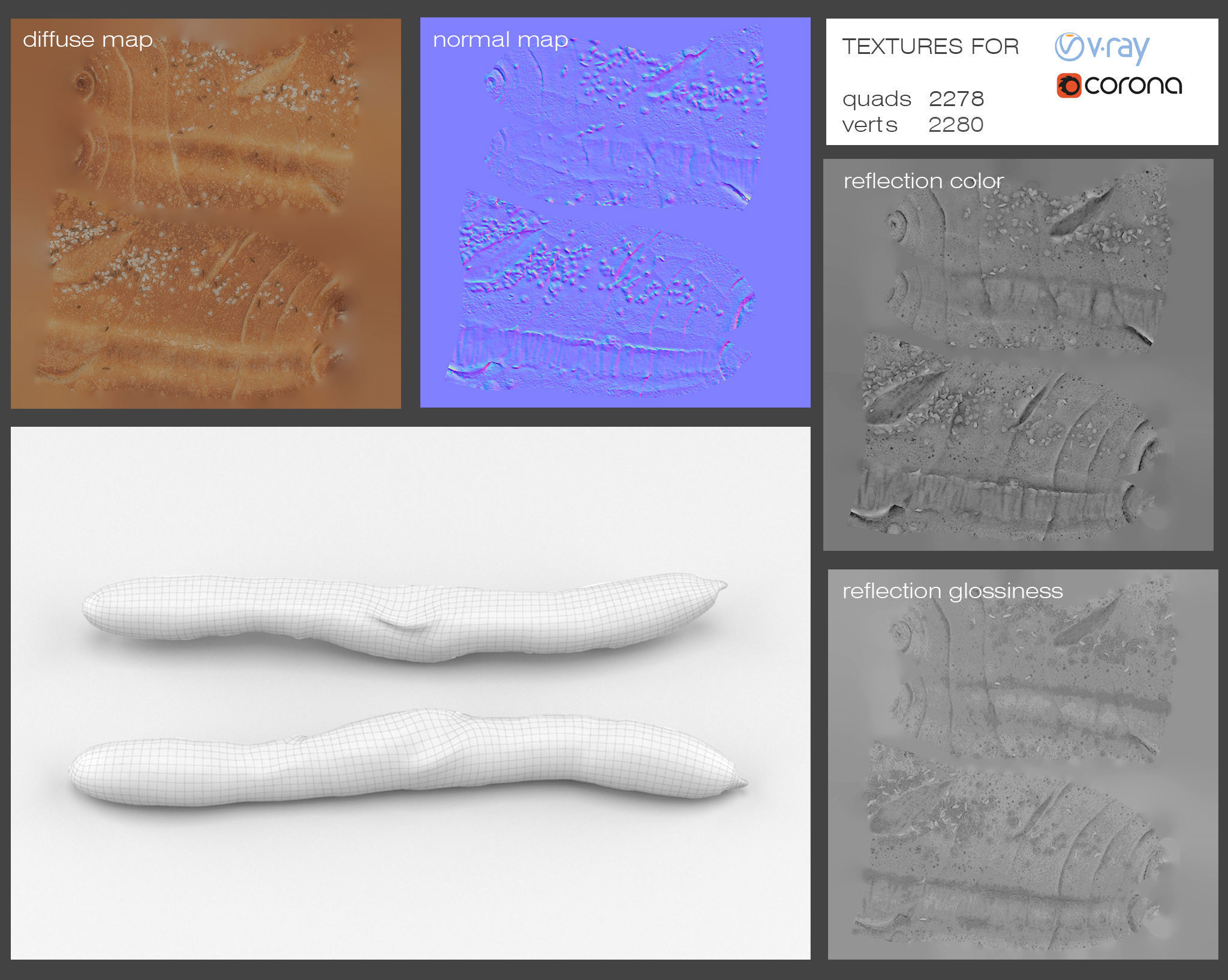 Salt Breadroll 3D model_1