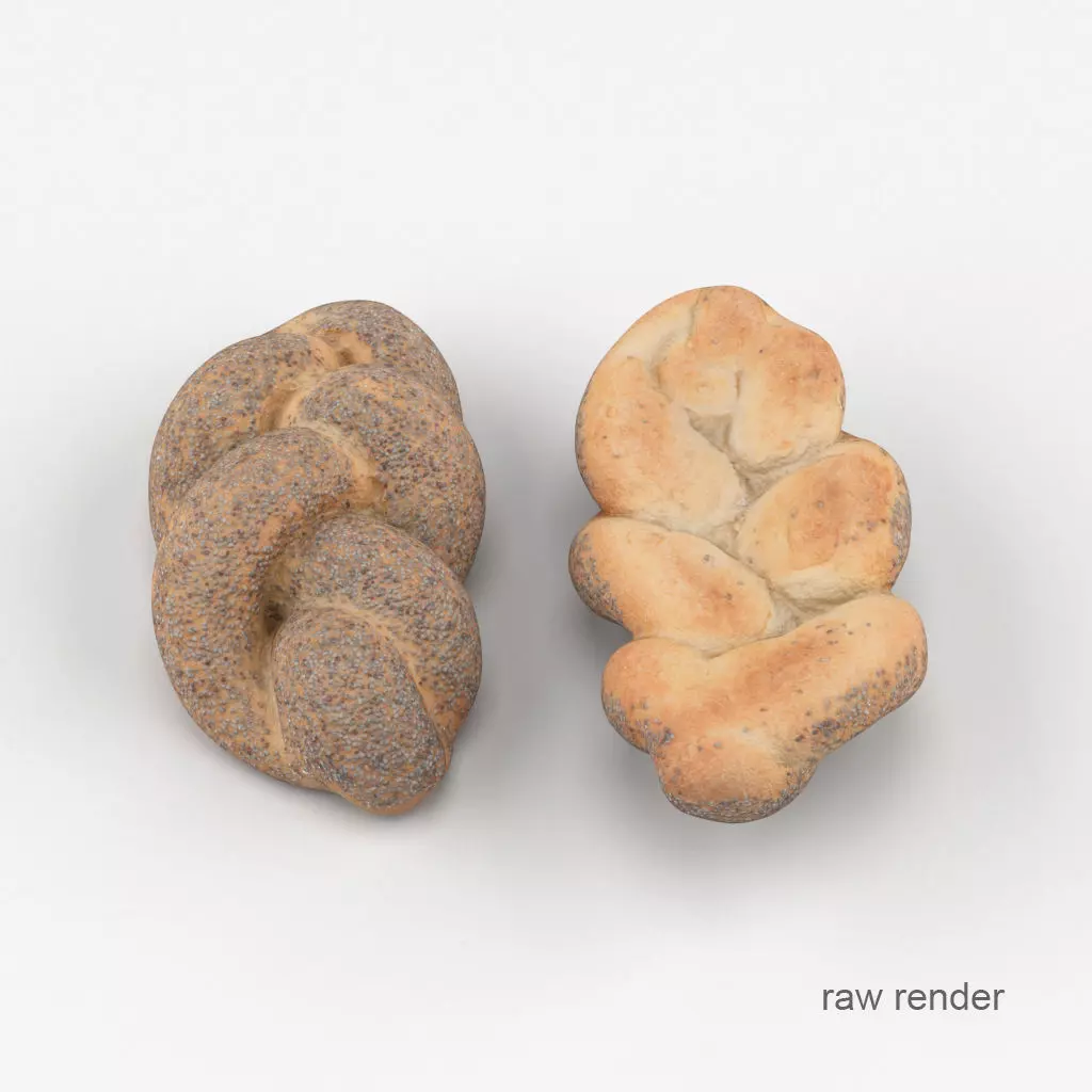 Poppy Breadroll 3D model_0