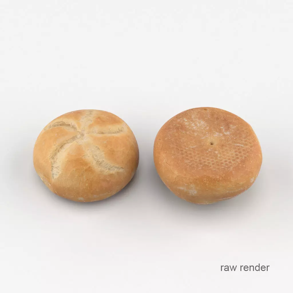 Bun Breadroll 3D model_0