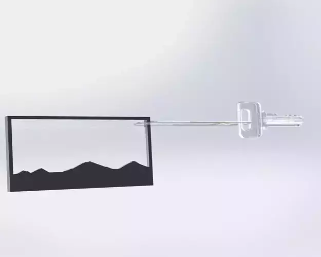 Mountain View Keychain MOUNT 3D model