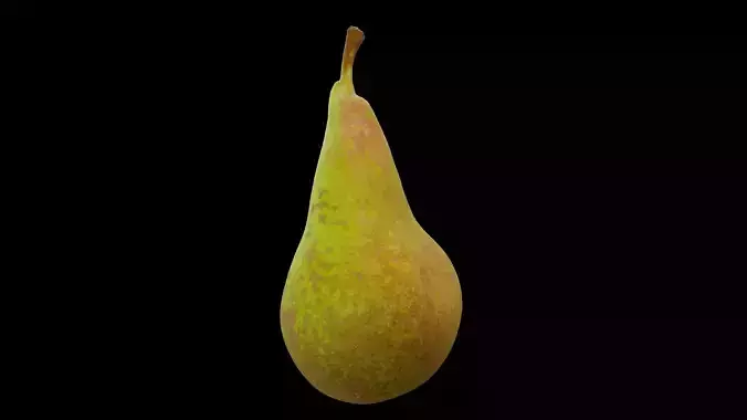 Green Pear Fruits 3D model 7