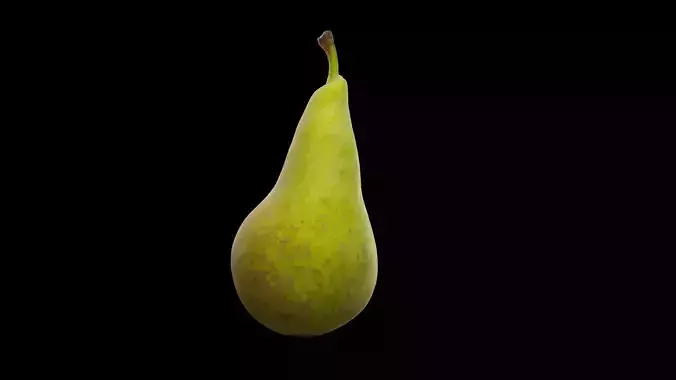 Green Pear Fruits 3D model 5