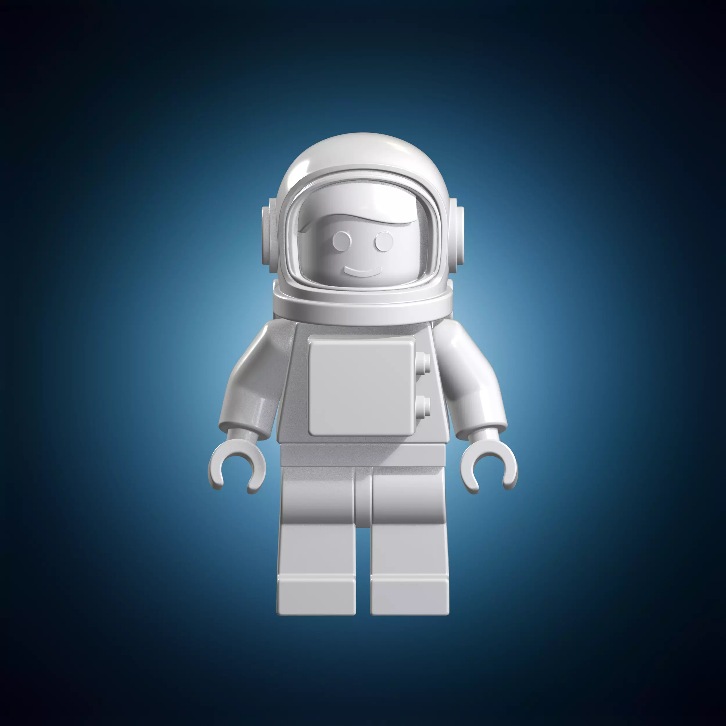 Lego Style Astronaut 3D Print Model 3D print model