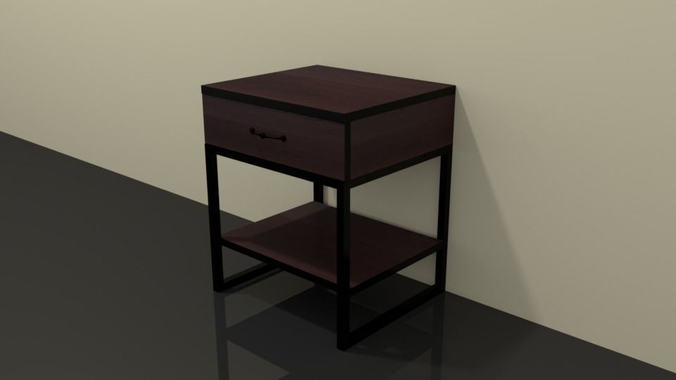 Nightstand 002 3D model