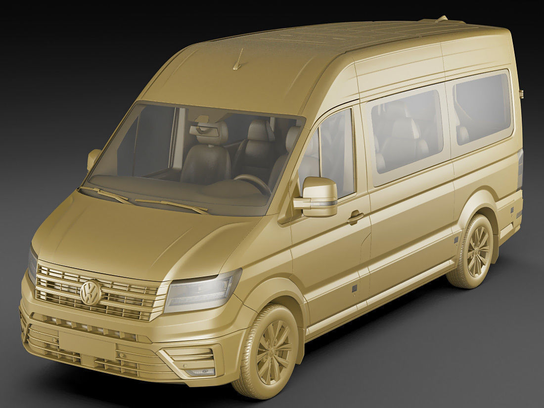 VW Crafter II 2017 L1H2 Bus 3D model_14