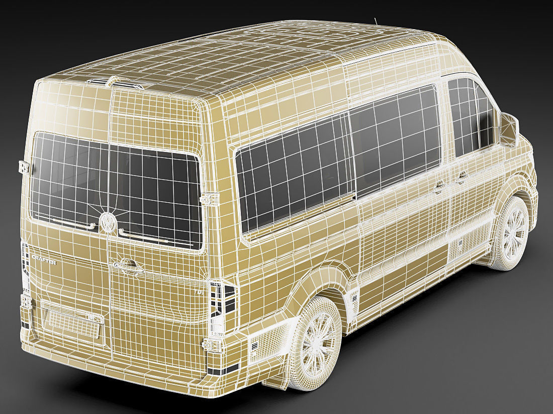 VW Crafter II 2017 L1H2 Bus 3D model_18