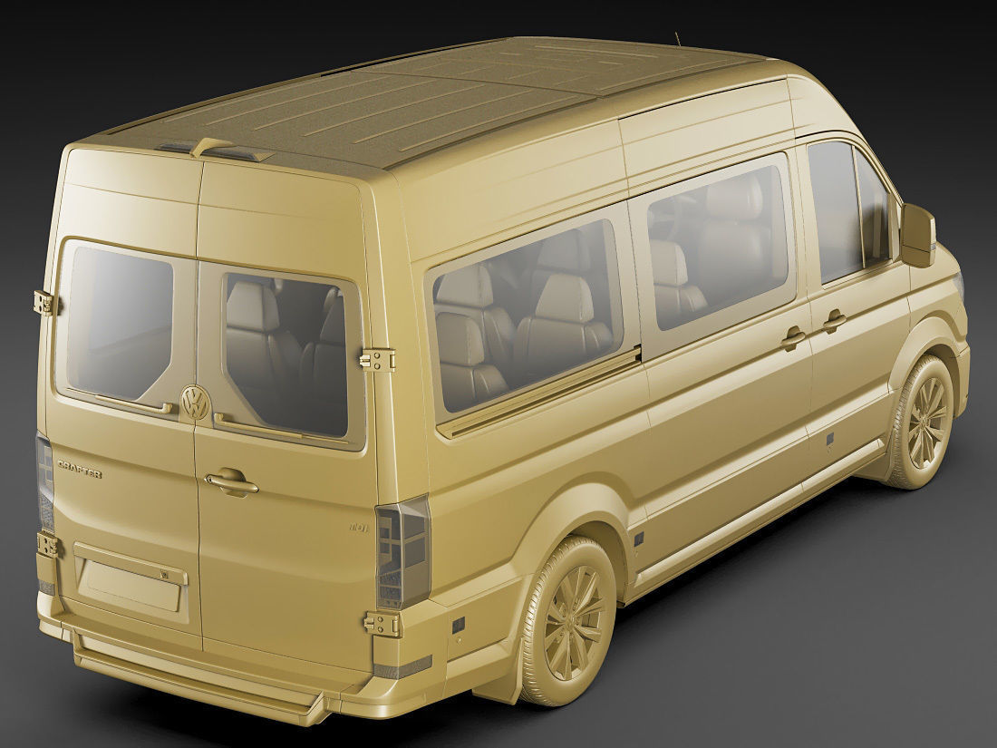 VW Crafter II 2017 L1H2 Bus 3D model_15