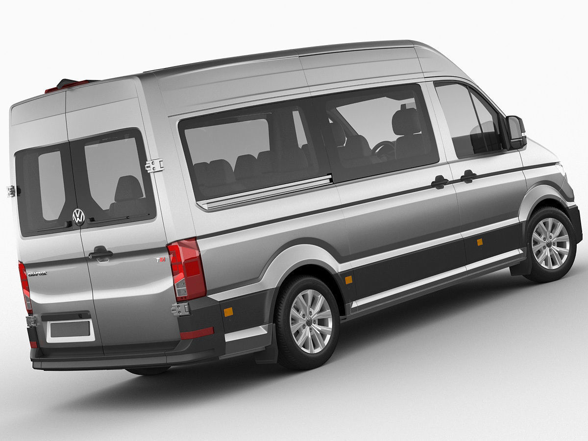 VW Crafter II 2017 L1H2 Bus 3D model_8