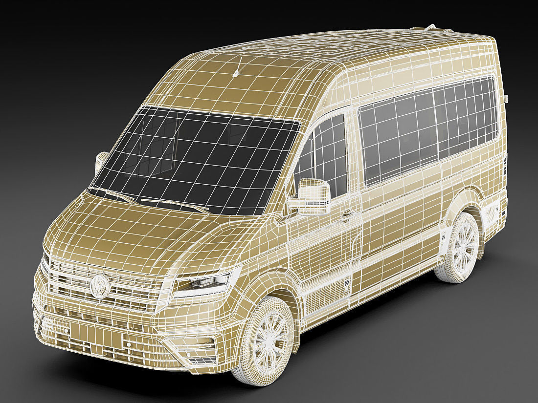 VW Crafter II 2017 L1H2 Bus 3D model_19