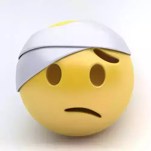 EMOJI bandage Low-poly 3D model