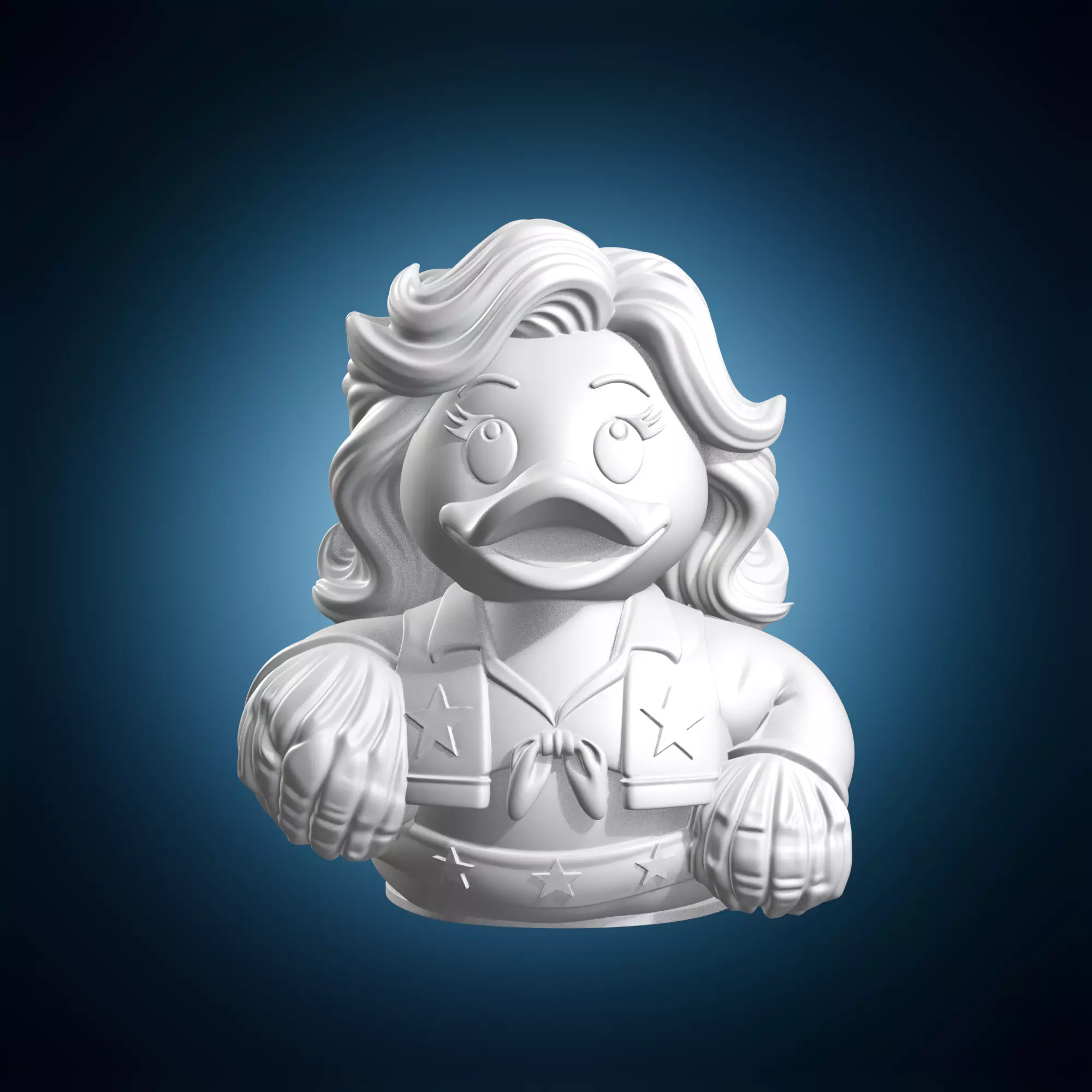 Cheerleader Rubber Duck Collectible Toy 3D print model