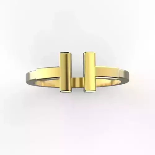 T ring bar gold