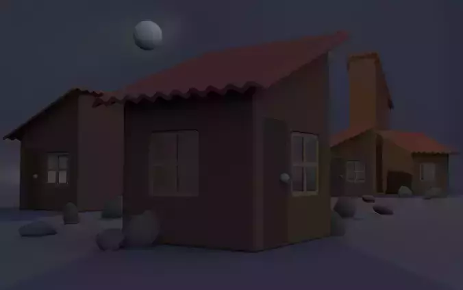 CASITAS house at night