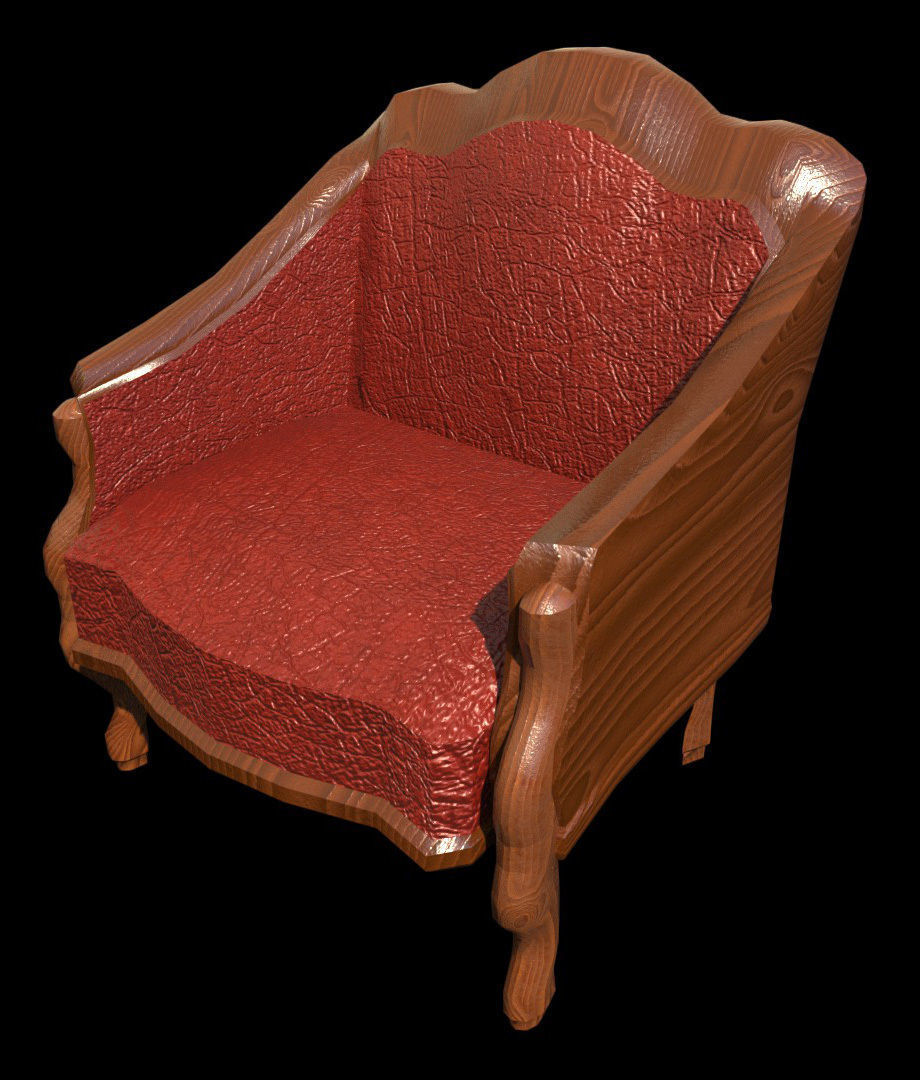 Chair - PBR - Textured Low-poly 3D model_1