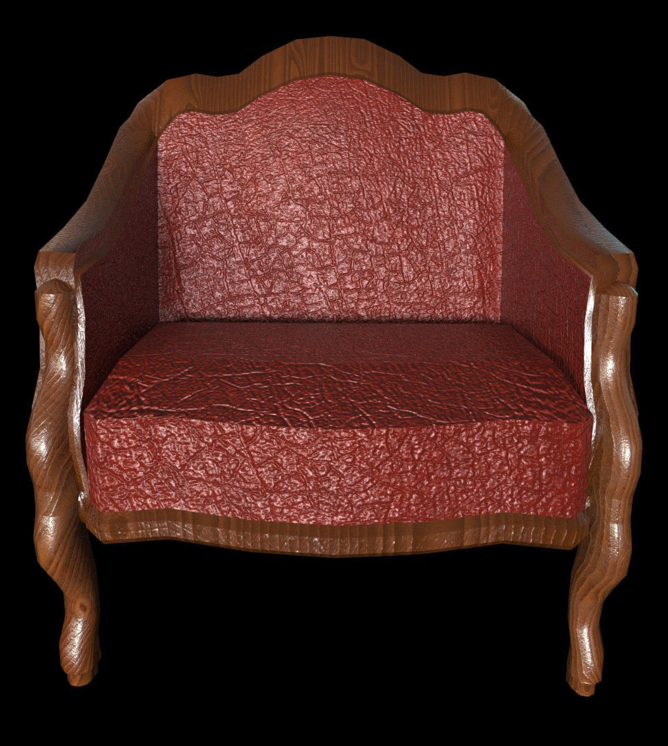 Chair - PBR - Textured Low-poly 3D model_2