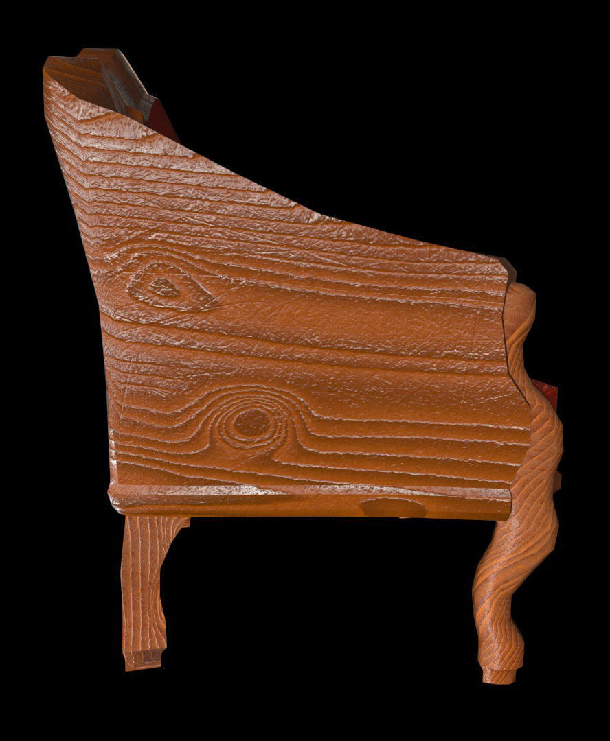 Chair - PBR - Textured Low-poly 3D model_3