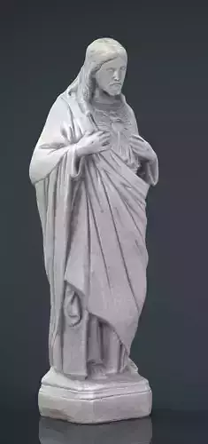Sacred Heart of Jesus Low-poly 3D model