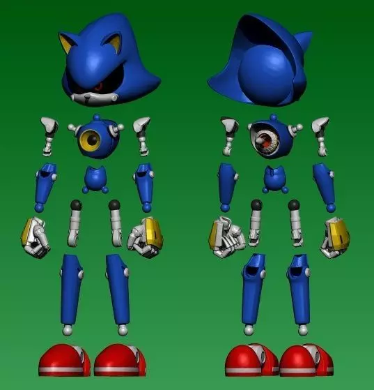 Metal Sonic - Articulado 3D print model