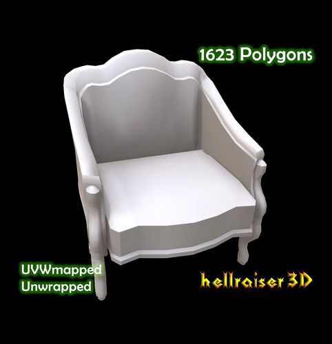 Chair Low-poly 3D model