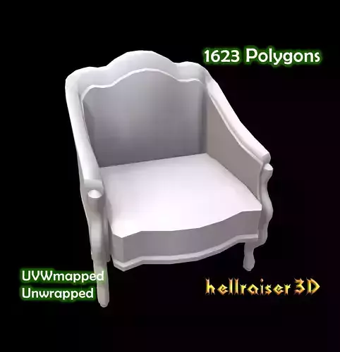 Chair Low-poly 3D model