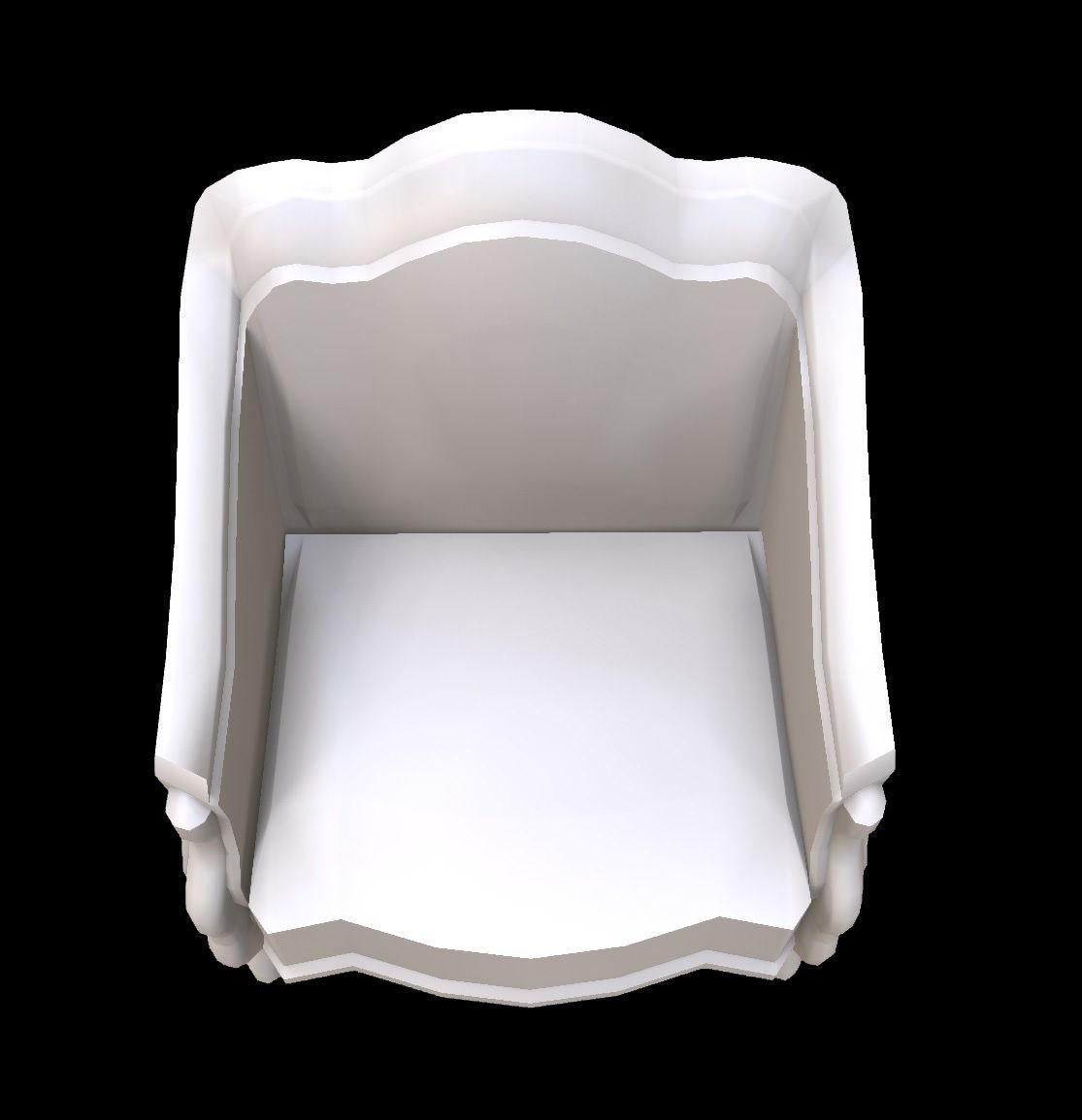 Chair Low-poly 3D model_1