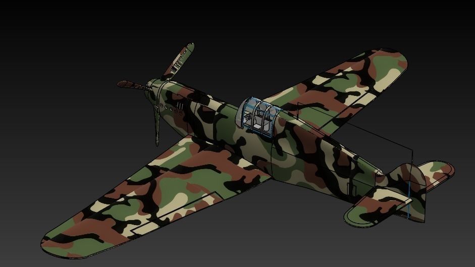 Plane rogozarski ik 3 Free 3D print model