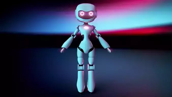 Female Robot Character