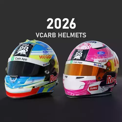 F1 VCARB Helmets 2026