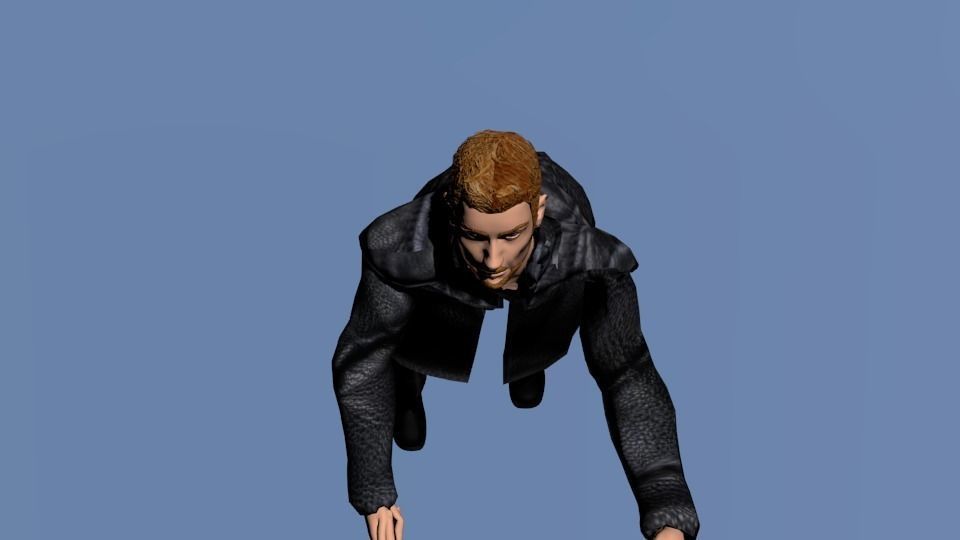 Captain Flint Pirate Low-poly 3D model_4