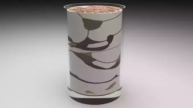 Tiramisu Mousse 3D model 4