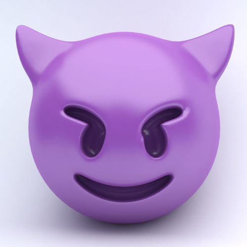 Emoji DEMONs Low-poly 3D model