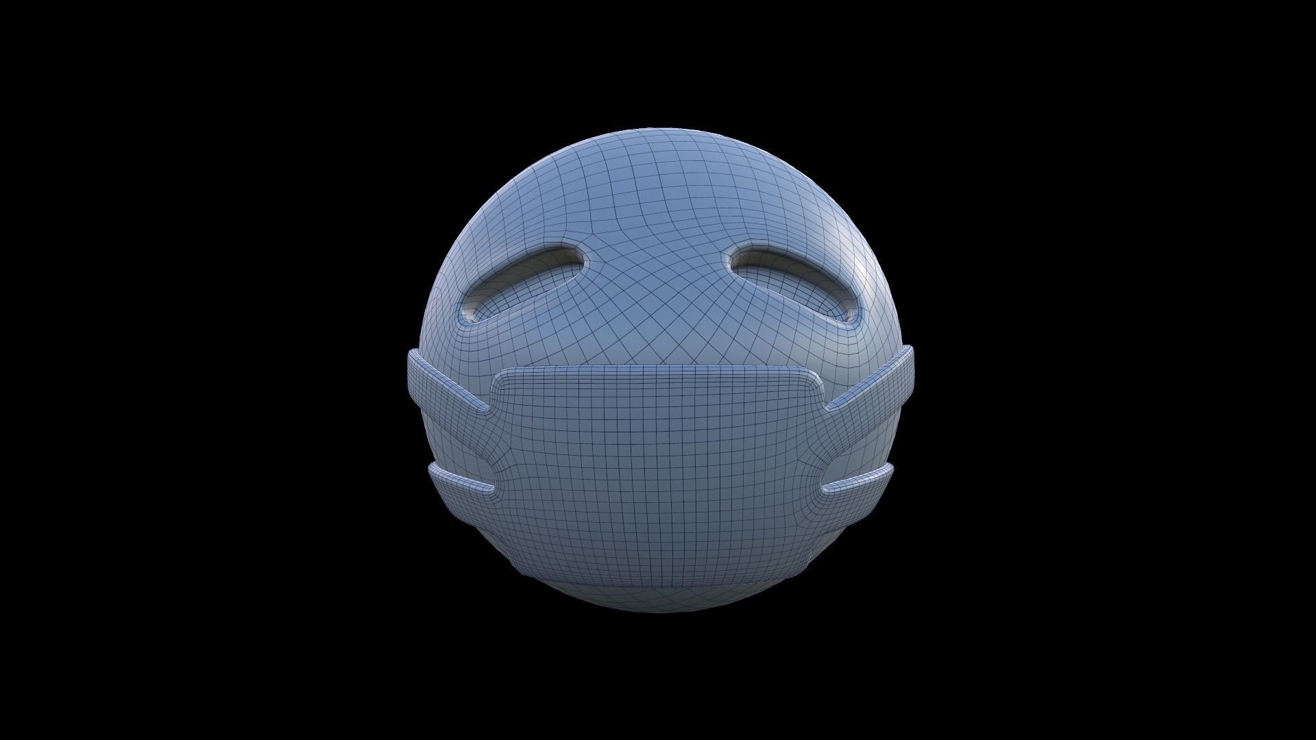 EMOJI medical mask Low-poly 3D model_3