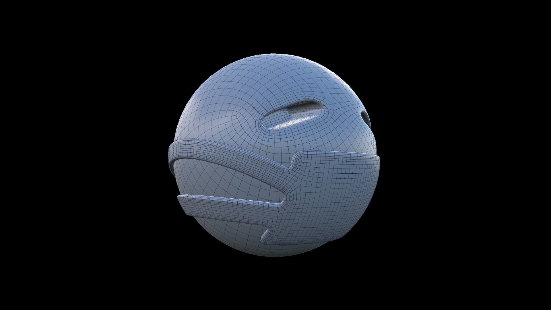 EMOJI medical mask Low-poly 3D model_4