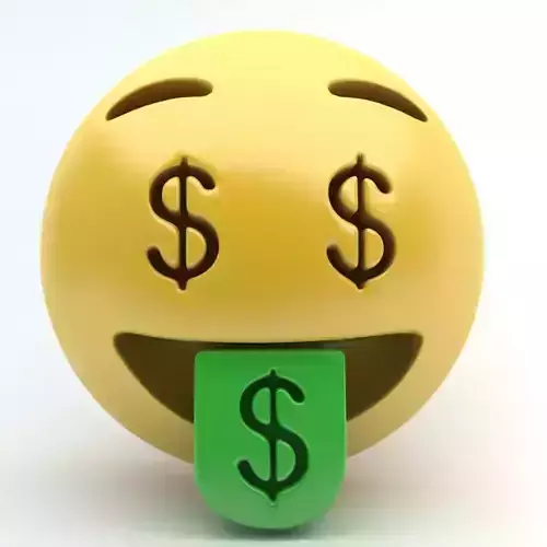 EMOJI MONEY  Low-poly 3D model
